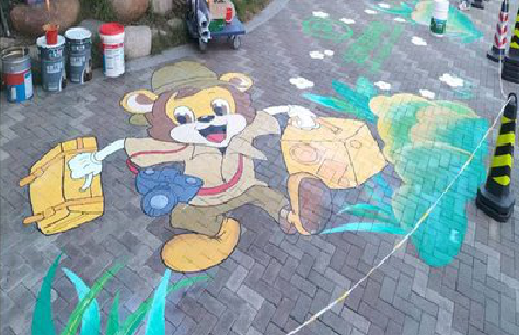 赣州夏季画地面彩绘会遇到的问题