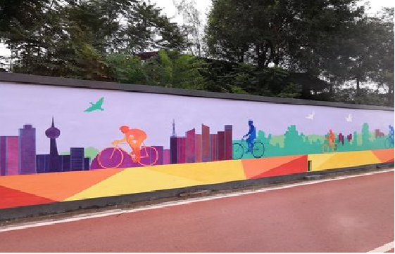 赣州墙体彩绘-围墙