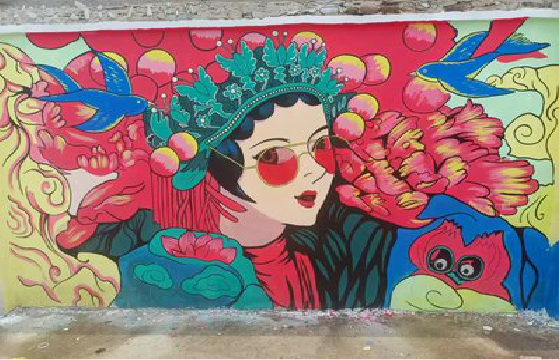 赣州墙体彩绘-网红墙