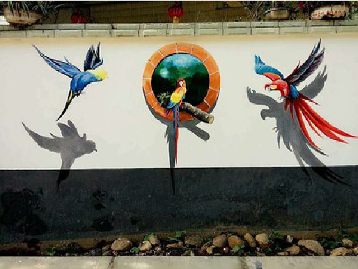 赣州视觉错位-3D墙绘设计