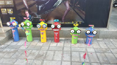 赣州商业区彩绘