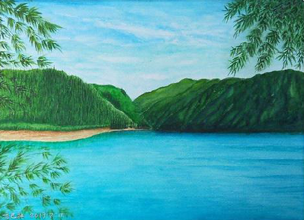 赣州在墙绘中，如何绘画绿水青山？